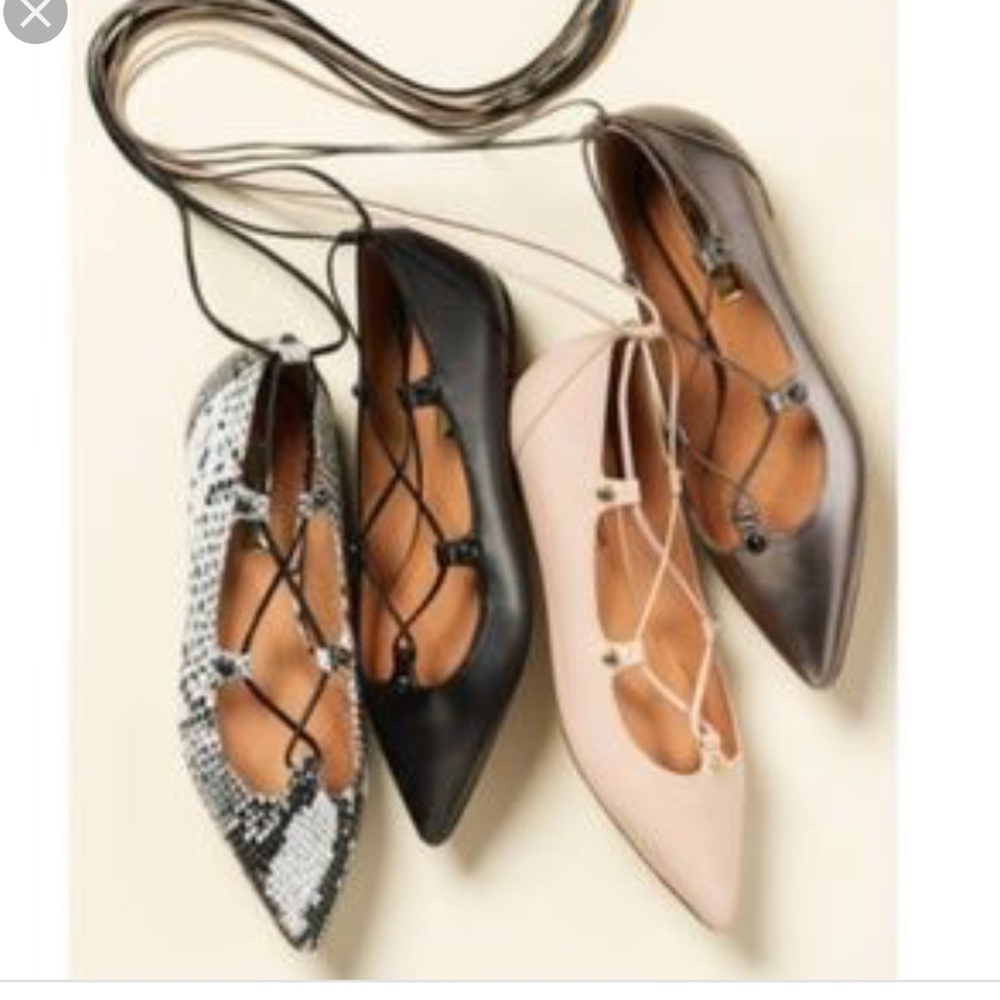 Halogen pointed Ballet flat Owen ghillie shoes 7.5